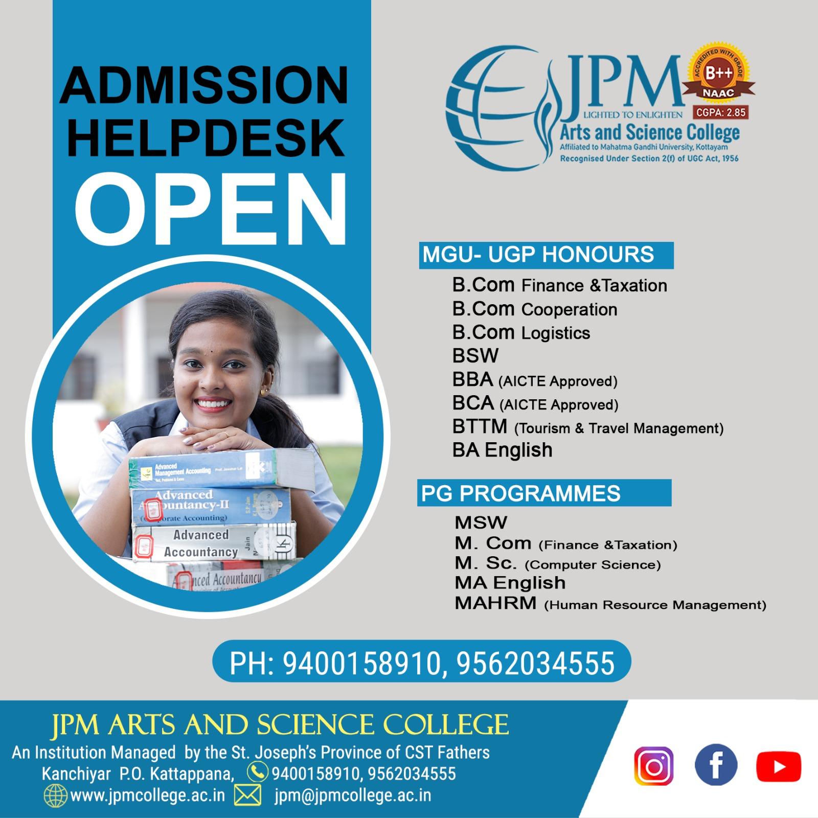 ADMISSION HELPDESK OPEN